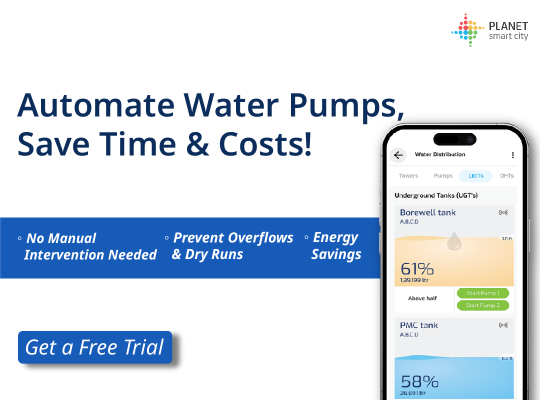 Automated water pumps for seamless water distribution