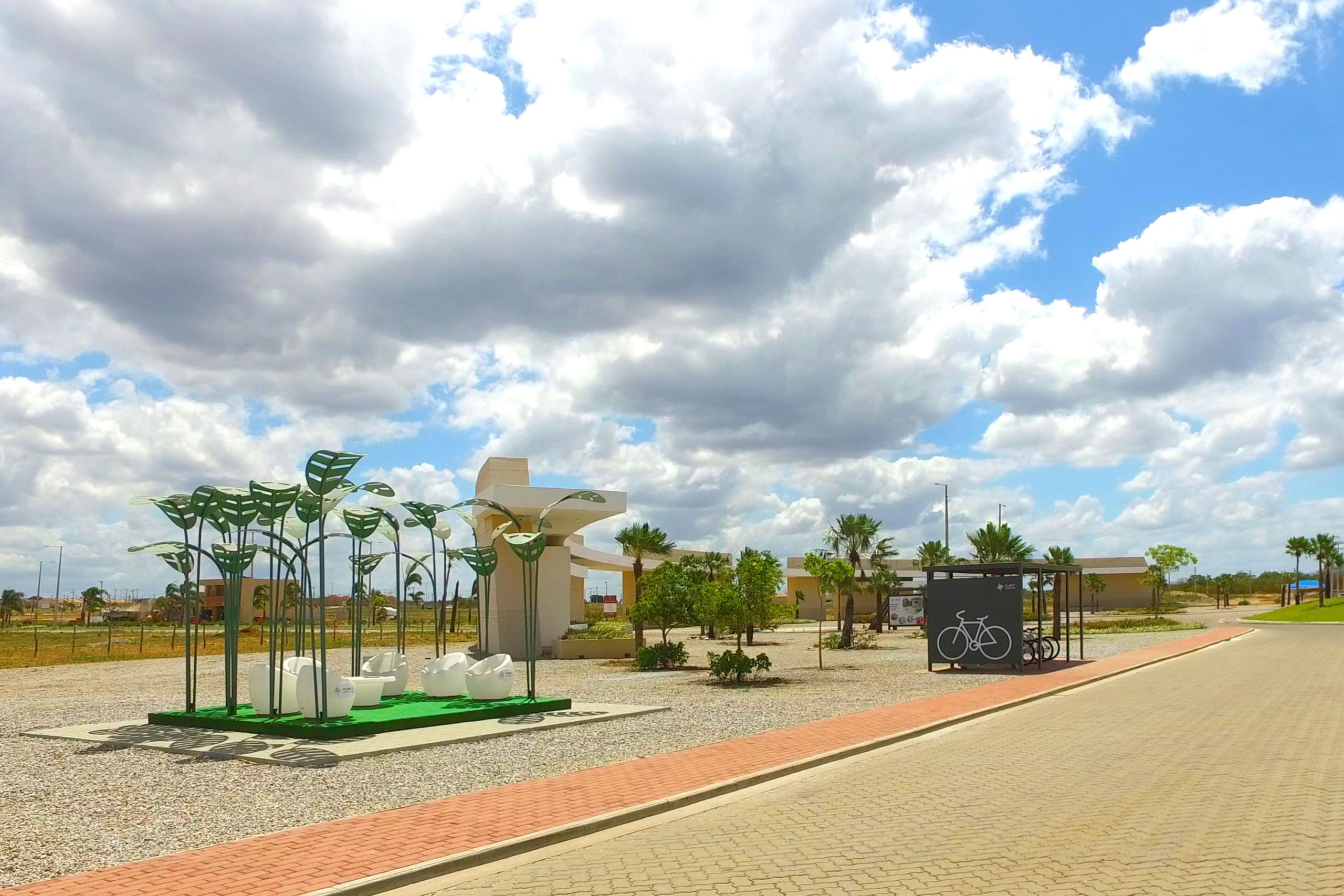 Outdoor lounge area @ Smart City Laguna